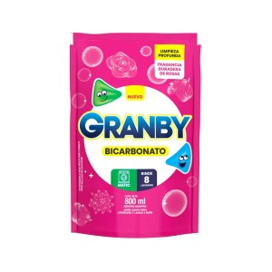 GRANBY JABON LIQUIDO 800ml MATIC BICARBONATO ROSA